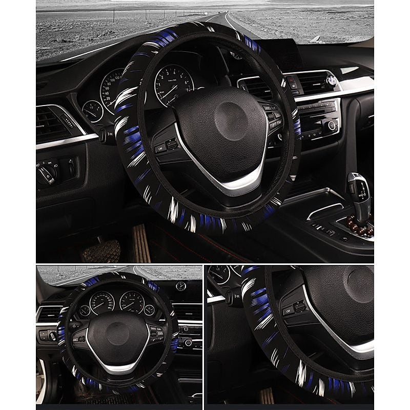 1 PCS Faux Leather Car Steering Wheel Cover Easy to Install Universal Fit For 141/2-15 2024 - $7.99