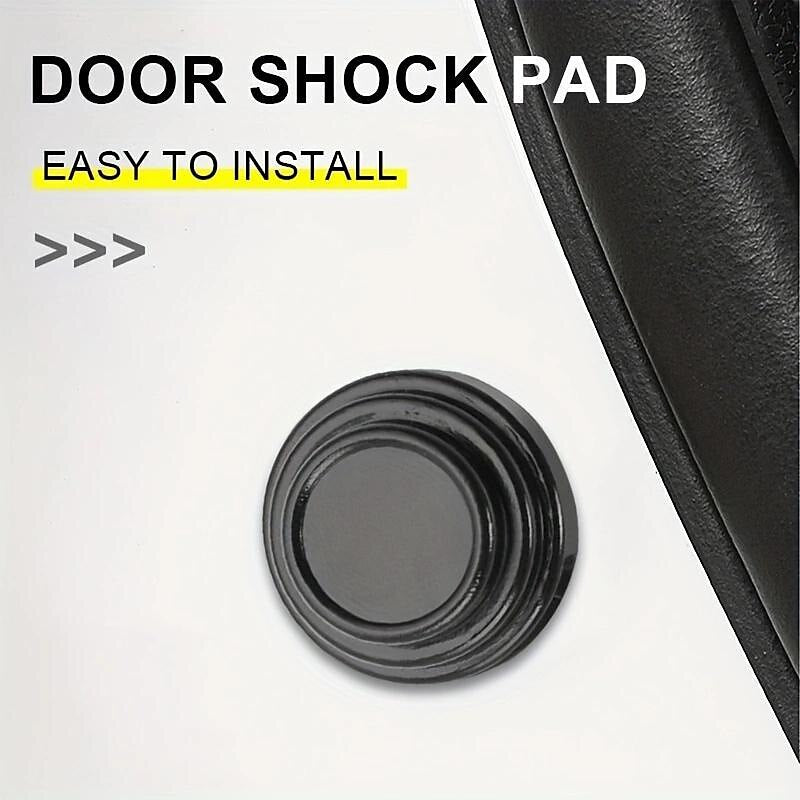 4pcs /8pcs /12pcs /16pcs Car Door Shock-absorbing Cushion Car Anti-collision Strip Rearview Mirror Bumper Rubber Strip Rubber Pier Thickened Door Shoc