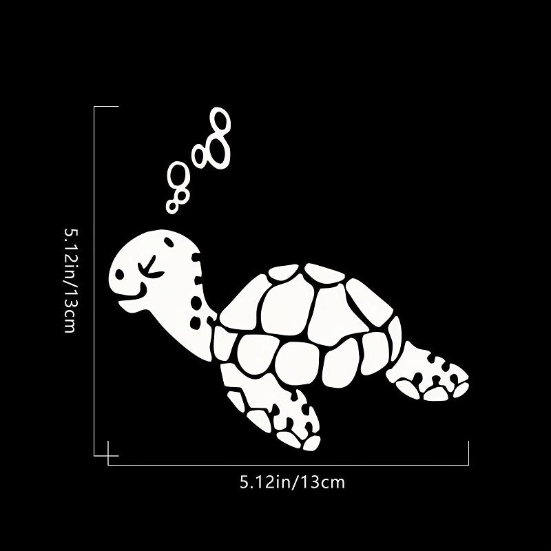 2PcsCute Turtle Car Sticker. Car Landscaping Decoration Sticker 2024 - GBP £5