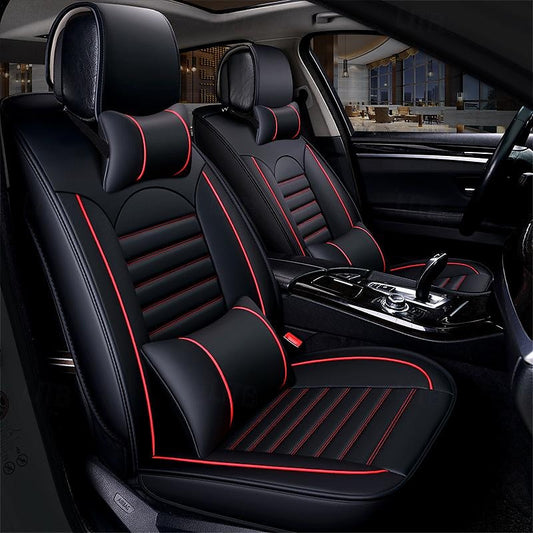 Car Seat Covers Full Set Compatible PU Front and Rear Split Bench 5- Seat Easy to Install Car Seat Covers 2024 - RON 295.1
