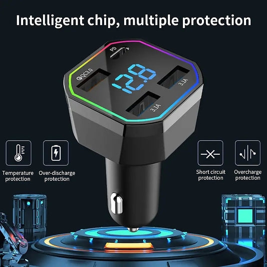 66W USB Car Charger Fast Charging 4 Ports Car Phone Charger QC 3.0 For Iphone 12 13 14 For Xiaomi Samsung USB Charger Adapter 2024 - $7.99