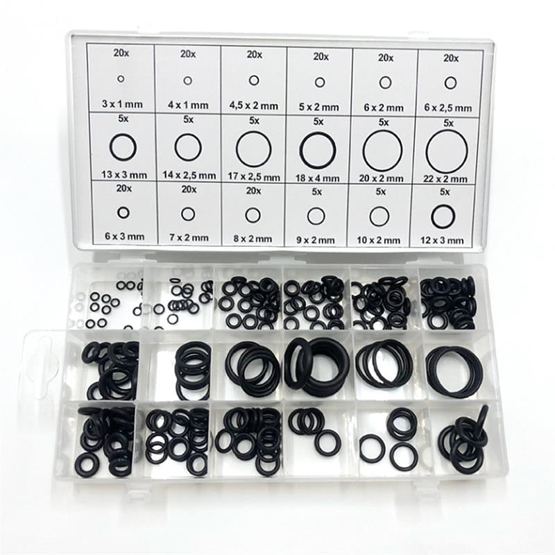 225Pcs Rubber O-Ring Washer Seals Assortment Black For Car 18 Sizes 2024 - $7.99