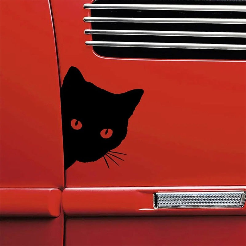 2pcs Car Black Cat Peeking Sticker Funny Vinyl Decal Car Styling Decoration Accessories Auto Exterior Decor For Car 2024 - $7.99
