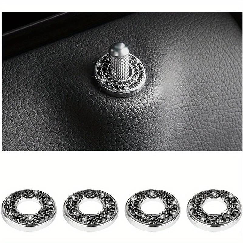 Bling Inner Car Door Lock Cover Sticker Rhinestones Pull Rod Bolt Decorations For C Class C200L GLC260 C260L Car Accessories For Women 2024 - $10.99