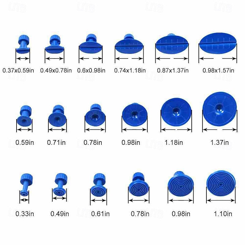 19pcs Car Dent Repair Tool Set Sheet Metal Repair Equipment and Hail Damage Repair Pad Kit 2024 - $13.99