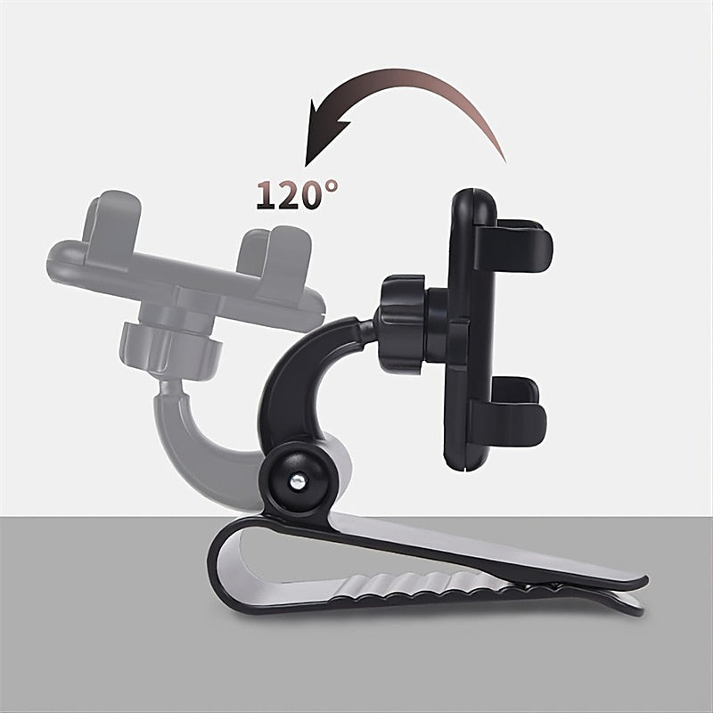 Sun Visor Phone Mount Car Phone Holder For Car Universal 360 Rotating Car Mount Support Clip Bracket Cradle Clip Compatible To Smartphones 2024 - $6.9