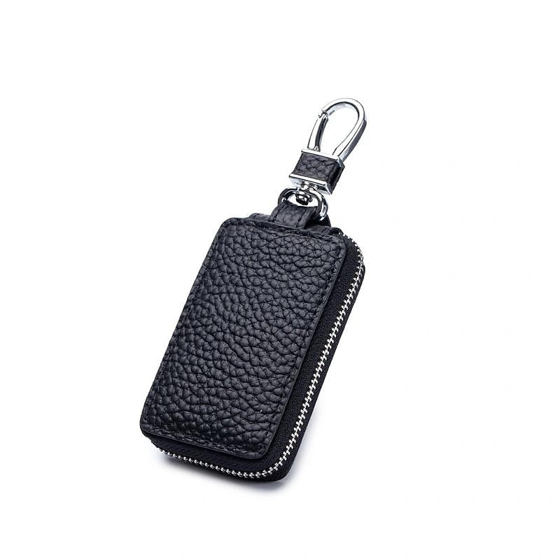 Genuine Leather Car Key Bag. Universal Models Of Men's Cowhide Key Bag Zipper Key Leather Cover 2024 - $9.99