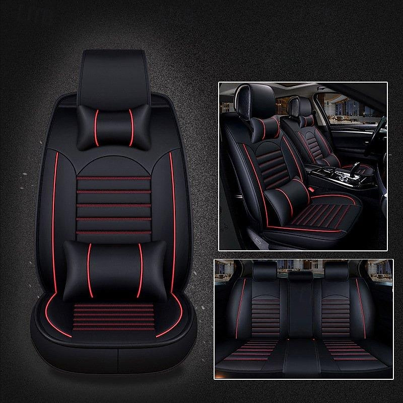 Car Seat Covers Full Set Compatible PU Front and Rear Split Bench 5- Seat Easy to Install Car Seat Covers 2024 - RON 295.1