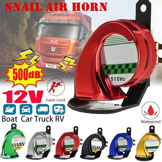 Universal 12V DC 130db Car Snail Horn 510HZ Waterproof Air Motorcycle Boat Truck Horn Siren Loud Snail Air Car Horn Sound Signal Horn 2024 - $12.99