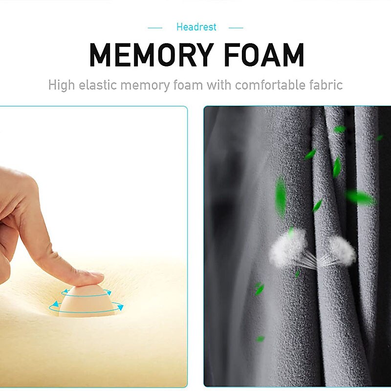 StarFire Car Seat Headrest Pillow Ergonomic Design Memory Foam Neck Support Pillow Head for Support Necks Shoulder Head for Sleeping Resting in Car Of