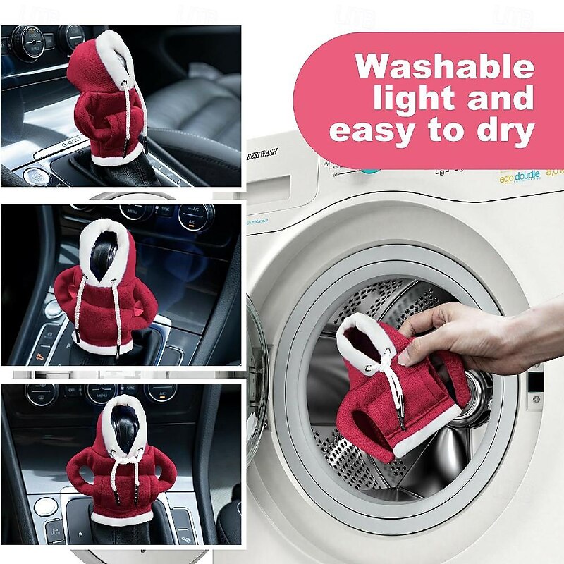 Gear Shift Hoodie Cover Universal Car Shift Knob Hoodie Mini Hoodie for Car Shifter Automotive Interior Cute Gadgets 2024 - $9.99