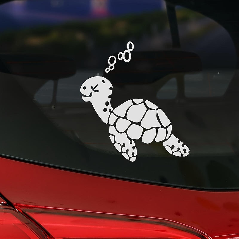 2PcsCute Turtle Car Sticker. Car Landscaping Decoration Sticker 2024 - GBP £5