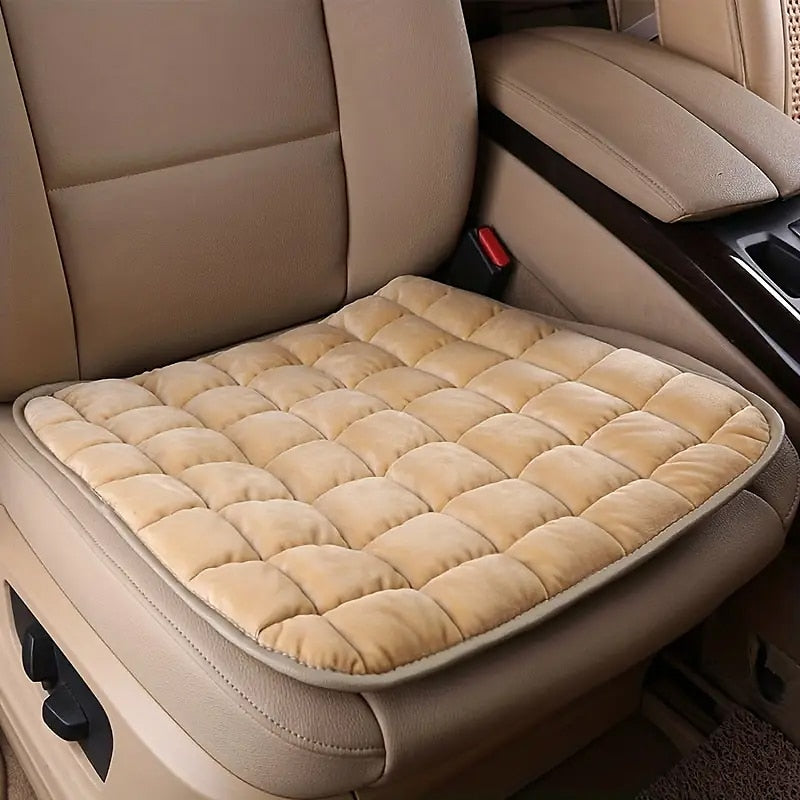 Warm Single Pad Car Seat Cushion Plush Backless Tie Free Anti Slip Car Seat Cushion Autumn And Winter 2024 - GBP £10