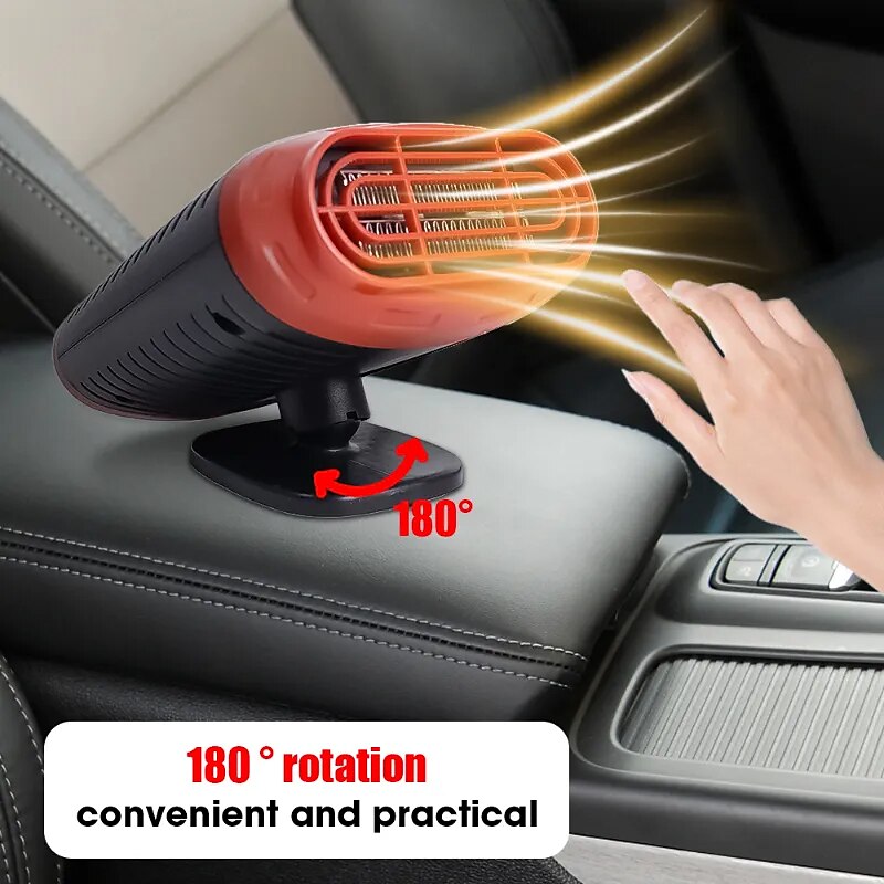 150W Car Heater Electric Cooling Heating Fan 12V Electric Dryer Windshield Defogging Demister Defroster Cigarette Lighter 2024 - RON 55.29