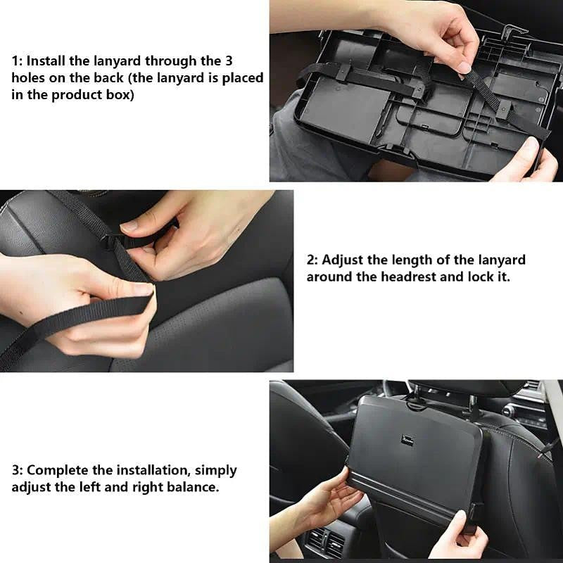 Universal Folding Car Bracket for Food Drink Phone Holder Car Storage Box Tray Auto Rear Seat Table Dinner Plate 2024 - $12.99