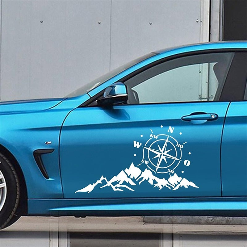 Doordash DIY Design Car Truck Decorative Stickers for SUV Mountain Adventurers Compass Cross-Country Rv Camper Car Accessories 2024 - $7.99