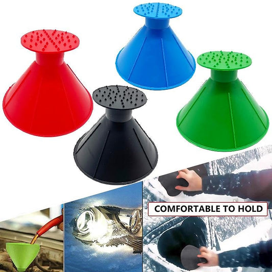 Windshield Ice Snow Scraper Magic Round Cone-Shaped Car Windshield Ice Scraper Car Snow Removal Shovel Tool 2024 - $4.49