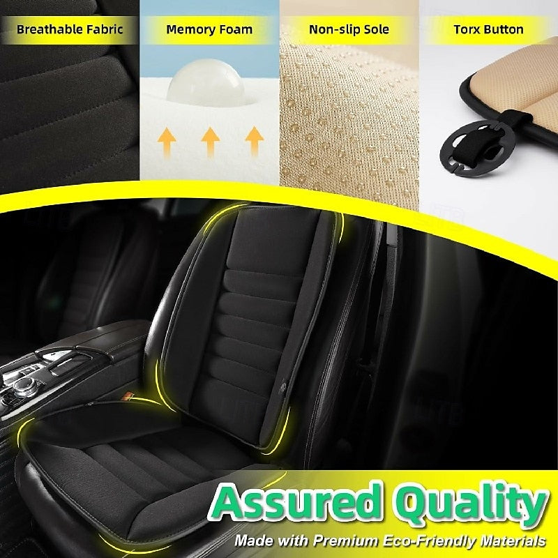 1 pcs Car Seat Cushion with Back Support Pillow Enhanced Comfort Memory Foam Design for Pain Relief Comfort for Long Sitting 2024 - $41.99