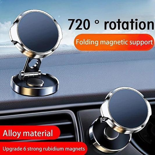 720° Rotating Magnetic Car Phone Holder Foldable Universal Stand For IPhone GPS 2024 - GBP £11
