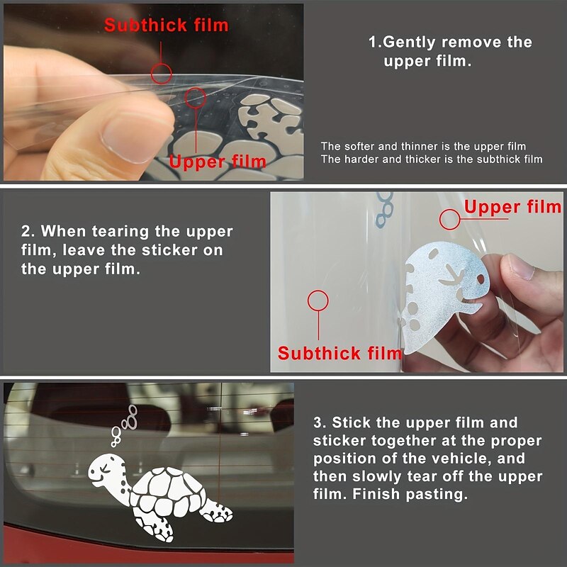 2PcsCute Turtle Car Sticker. Car Landscaping Decoration Sticker 2024 - GBP £5