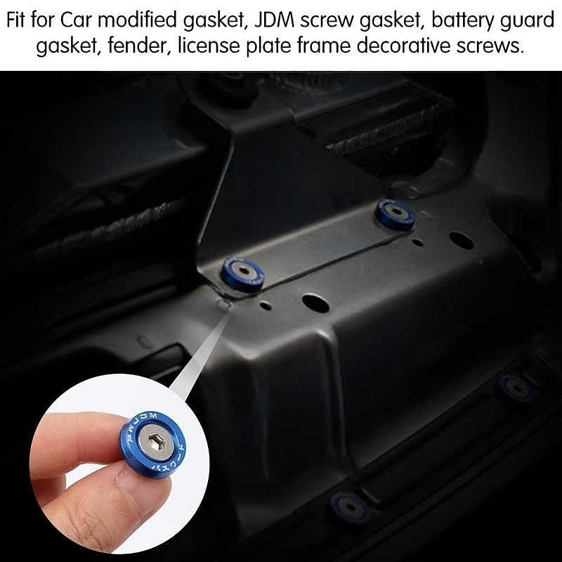 10pcs Aluminum M6 X 20 Car Styling Modification Fender Washer License Plate Bolts Car Decoration 2024 - GBP £5