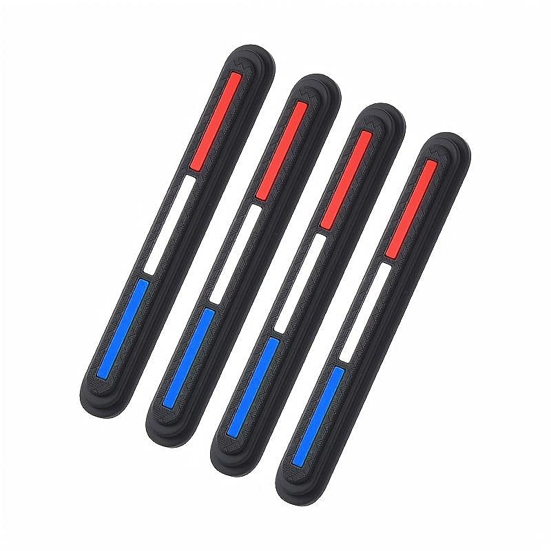 4pcs Car Door Anti-collision Strips. Silicone Door Side Rear-view Mirror Anti-scratch Protection Strip Car Shock Absorbers Car Decoration Accessories