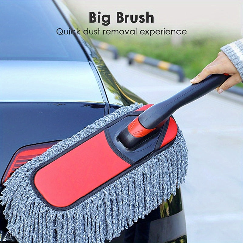 1pc Soft Hair Car Duster - Car Wash Mop & Brush - Cleaner Supplies for Easy Cleaning & Sweeping of Your Car! 2024 - $9.99