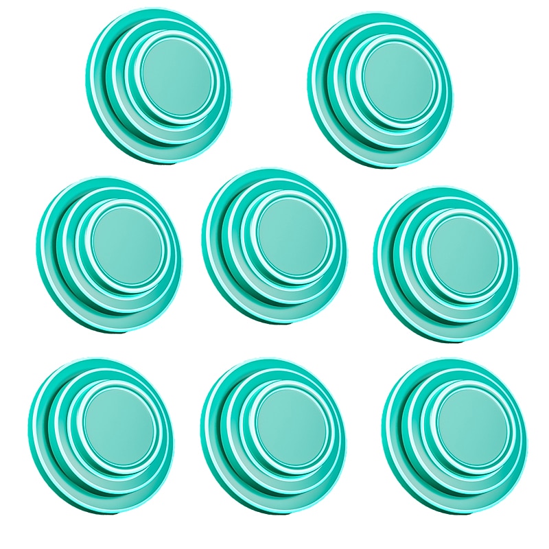 4pcs /8pcs /12pcs /16pcs Car Door Shock-absorbing Cushion Car Anti-collision Strip Rearview Mirror Bumper Rubber Strip Rubber Pier Thickened Door Shoc