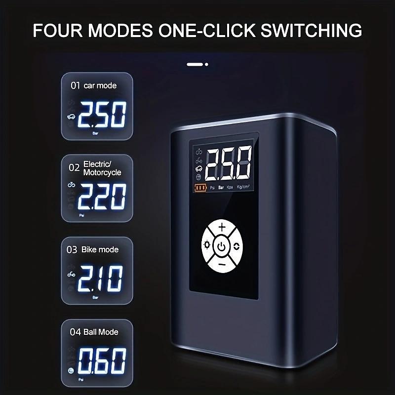 Wireless Car Air Pump 120W 150PSI Portable Digital Air Compressor Electric Auto Pump Tire Inflator For Car Motorcycle Bike Balls 2024 - RON 153.68