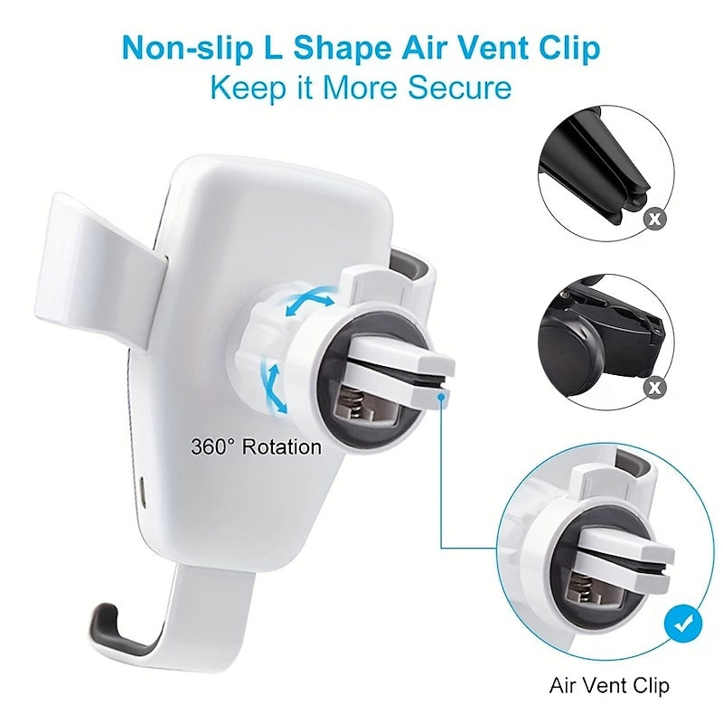 15W Wireless Car Charger Mount Air Vent Mobile Phone Holder Stand Fast Charging Station For IPhone 14 13 12 11 X Xiaomi Samsung 2024 - $10.99