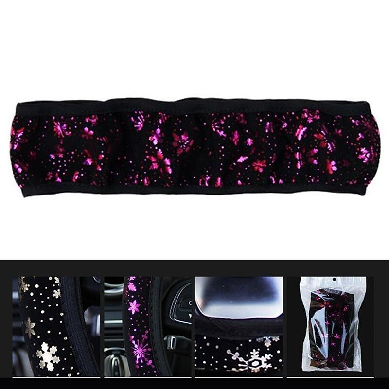 StarFire Universal Hot Stamping Snowflake Elastic Band Steering Wheel Cover Car Styling Accessories 2024 - $8.99