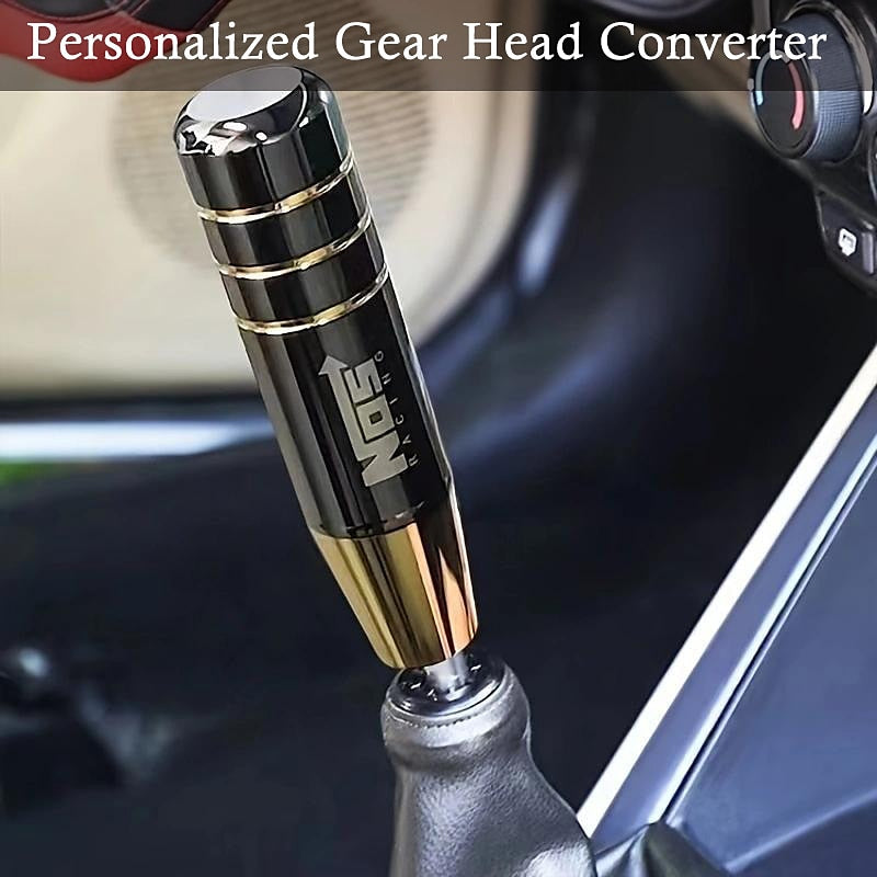 Upgrade Your Ride with Our 13cm/5.1in Auto Accessory Gear Shift Knob - Aluminum Alloy JDM Gear Shift Lever Head for Automatic & Manual Cars! 2024 - GB