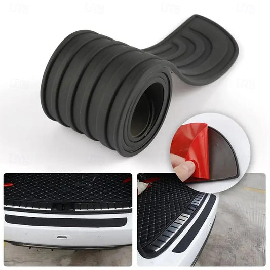Anti-scratch Car Trunk Door Sill Plate Protector Universal Rear Bumper Guard Rubber Mouldings Pad Trim Cover Strip 90cm*7cm 2024 - $13.99