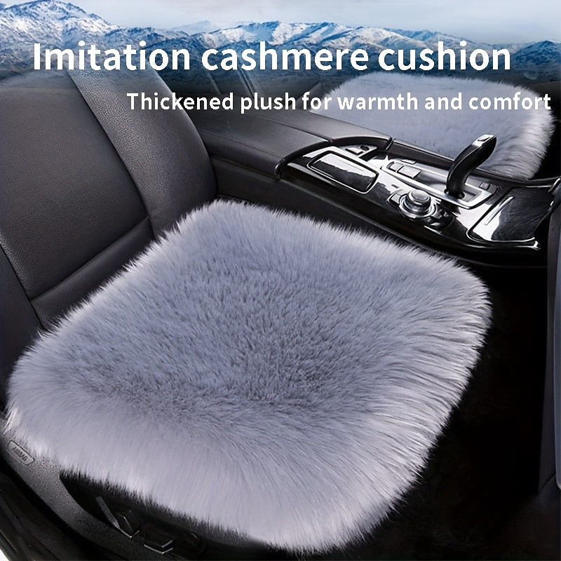Car Seat Cushion Winter Thickened Warm Breathable Seat Cushion Cover Simple Plush Vent Car Interior Seat Cushion 2024 - RON 16.51