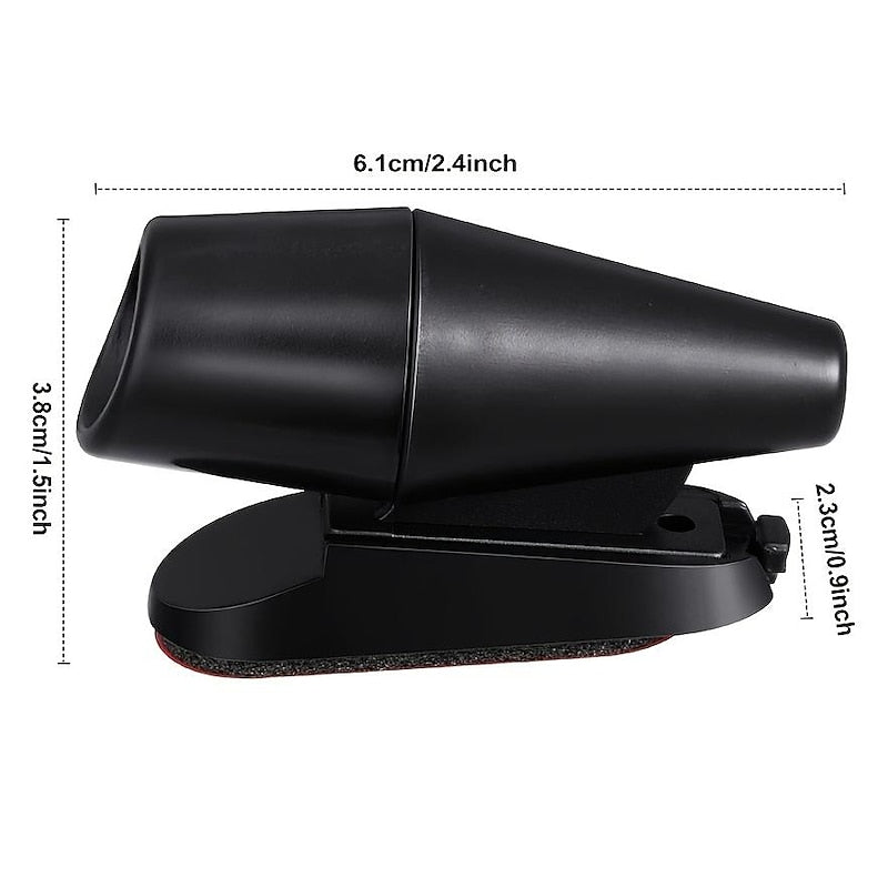 2Pcs Deer Whistles. Save Deer Whistle. Anti-Collision Deer Warning Whistles Devices Animal Alert Whistle For Cars. Motorcycles (Black. Plain Style) 20