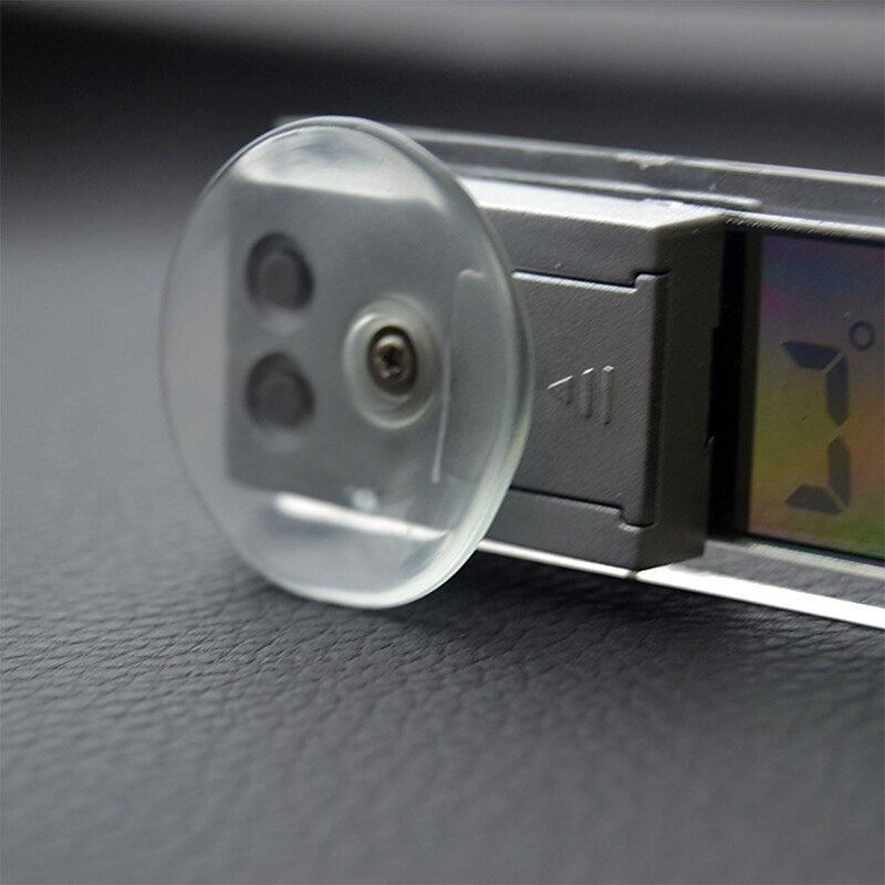 StarFire 2 In 1 Automobile Car Clock LCD Digital Thermometer Sucker Type Clock Transparent with 1 AG10 Button Cell 2024 - $7.99