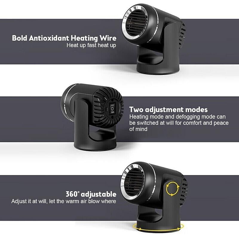 130W Car Heater Portable Windshield Defroster Heater 12v Windshield Defogger and Defroster 2024 - $16.99