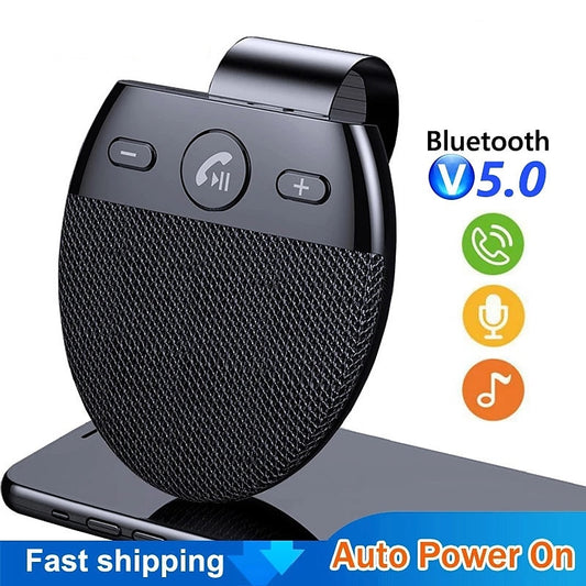 Bluetooth Car Kit Handsfree Bluetooth 5.0 Speakerphone Wireless MP3 Music Player with Microphone Auto Power On / Connect 2024 - $18.99