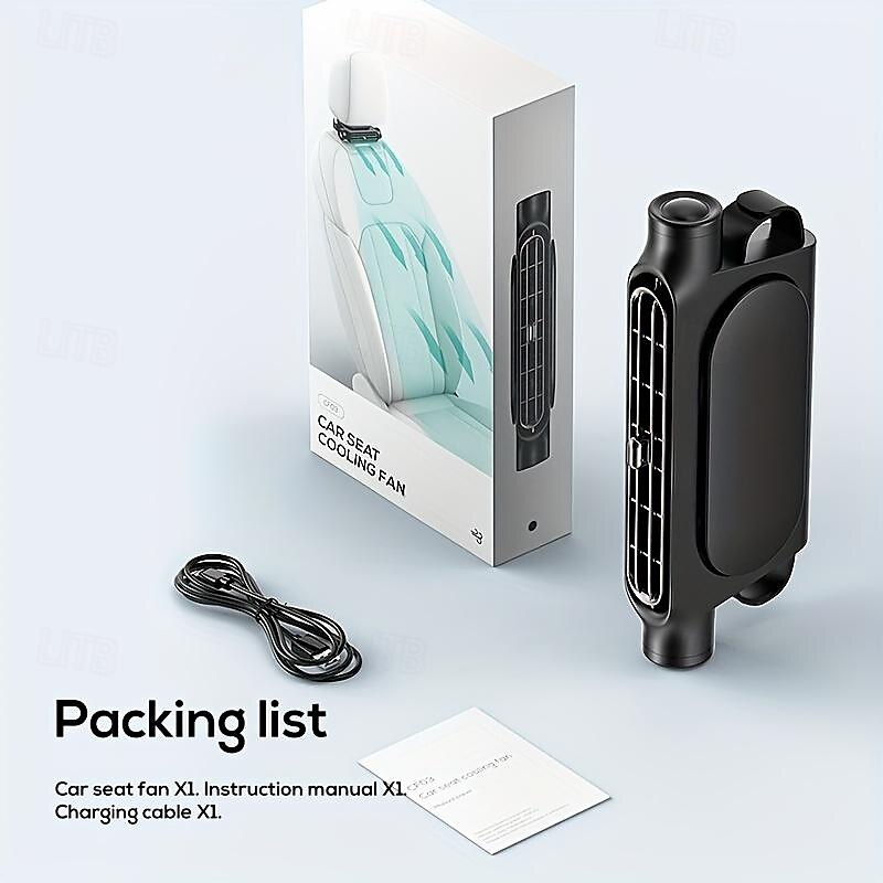 1 pc Seat Car Fan Turbo Large Wind Power USB Plug-in Car Back PillowCar Fan 2024 - $19.99