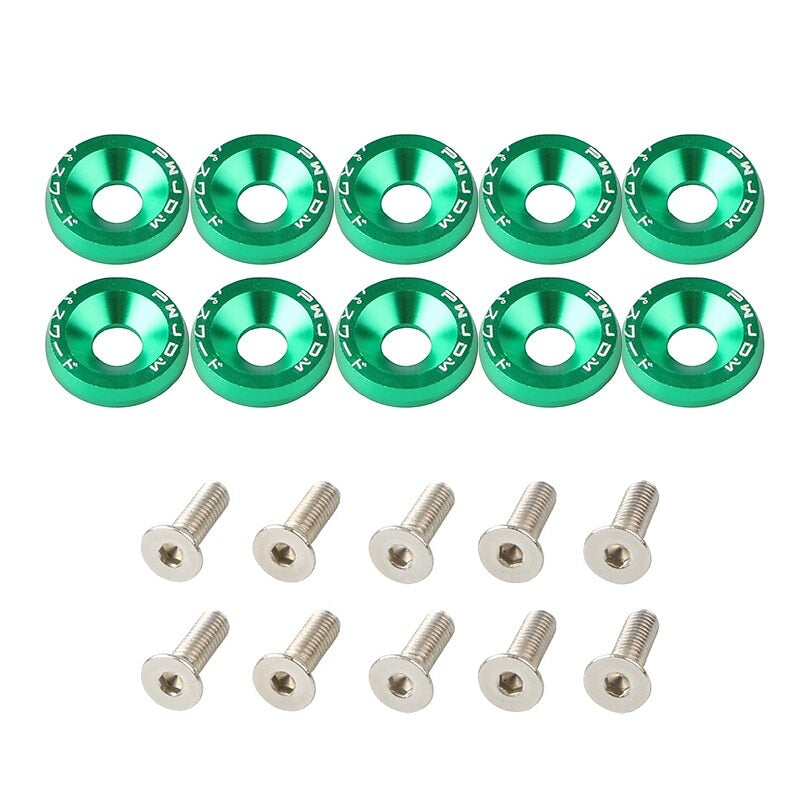 10pcs Aluminum M6 X 20 Car Styling Modification Fender Washer License Plate Bolts Car Decoration 2024 - GBP £5