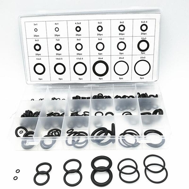 225Pcs Rubber O-Ring Washer Seals Assortment Black For Car 18 Sizes 2024 - $7.99