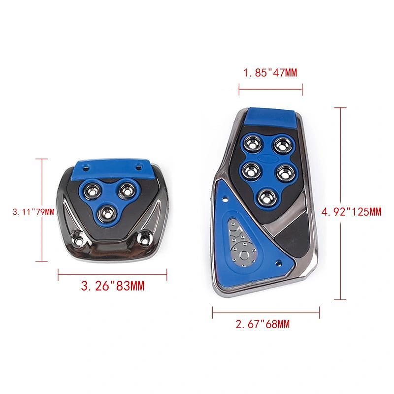 3Pcs Universal Non Slip Pedals Accelerator Brake Clutch Footrests Cover Set for Manual Transmission Car 2024 - $7.99