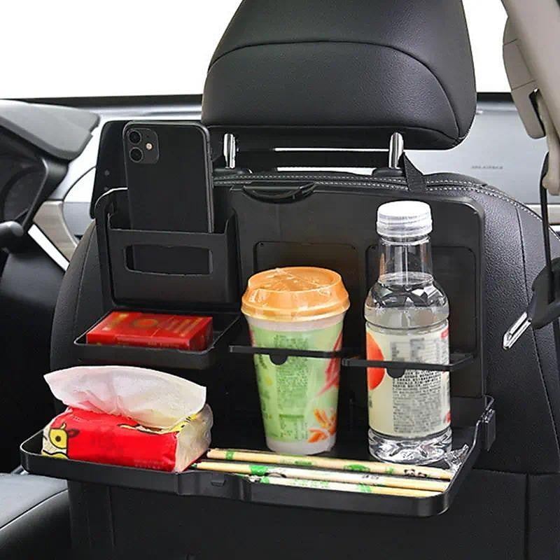 Universal Folding Car Bracket for Food Drink Phone Holder Car Storage Box Tray Auto Rear Seat Table Dinner Plate 2024 - $12.99