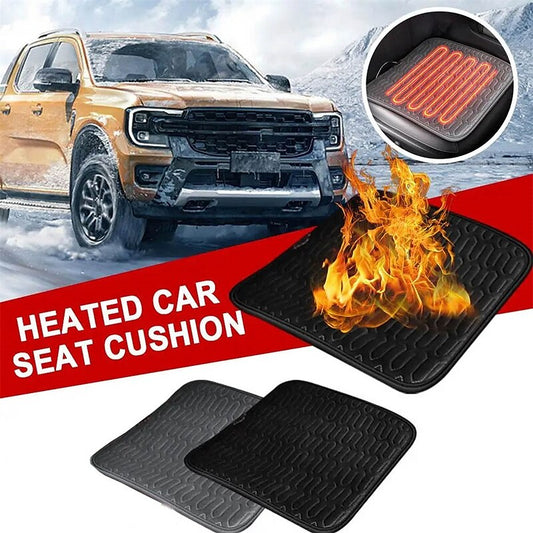 12V Heated Car Seat Cover Heating Electric Car Seat Cushion Hot Keep Warm Winter USB/Cigarette Lighter Heating Cushion Auto Part 2024 - GBP £15