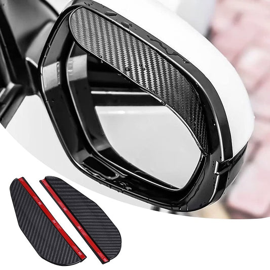 2pcs Black Transparent Universal Auto Parts Car Rearview Mirror Rain Shield Rain Eyebrow Rain Cover Thickened Carbon Fiber 2024 - GBP £7