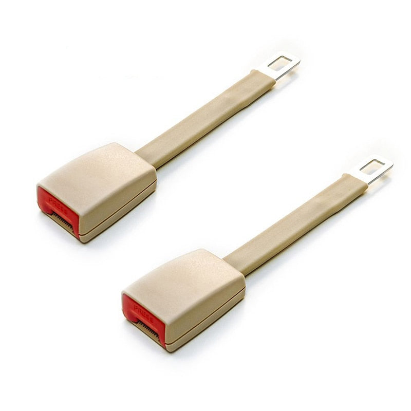 2Pcs Car Auto Seat Belt Extender Extention Buckle Safety Clip 25CM*5CM Universal  Safety Seatbelt Auto Interior Modeling Safety Clip For 21mm Locking