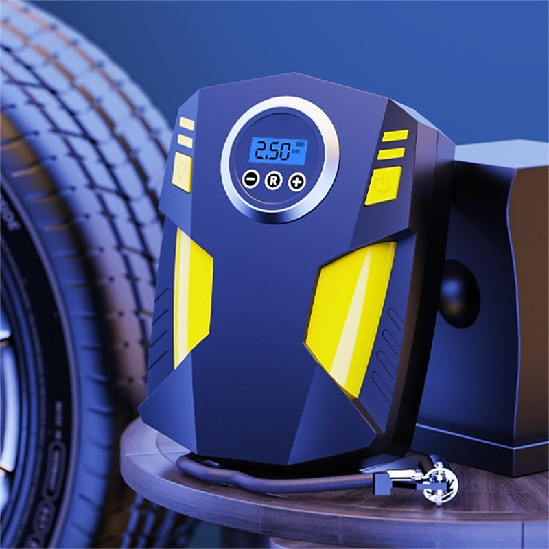 120W Car Portable Air Compressor Pump Digital Tire Inflator 150 PSI Auto Air Pump For Car Motorcycle LED Light Tire Pump 2024 - $20.99