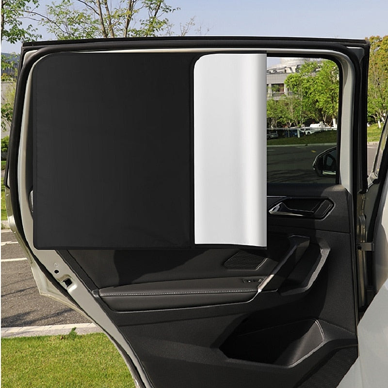 Universal Car Window Sunshade. Magnetic Suction Window Sunshade Heat Insulation Cloth Cover Sunshade Car Side Sunshade Accessaries 2024 - $8.99