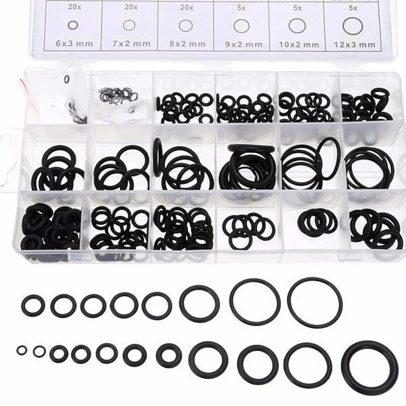 225Pcs Rubber O-Ring Washer Seals Assortment Black For Car 18 Sizes 2024 - $7.99