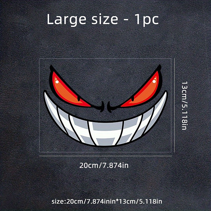 2PCS Make Your Car Stand Out with Demon Eyes Car Sticker Expression Decals! 2024 - $5.49